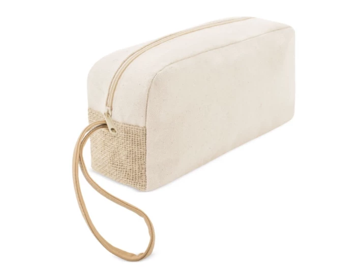 Trousse coton & jute 21 x 11 x 6 cm