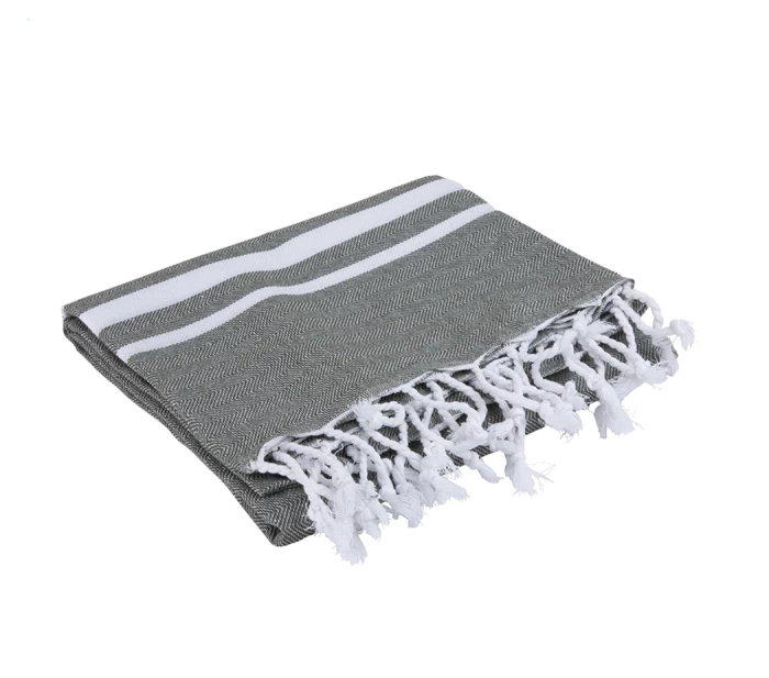 Recycled fabrics striped towel