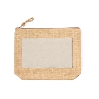 Trousse jute & coton 22 x 17 x 5 cm