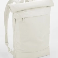 Magnet roll-top closure recycled backpack