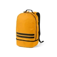 Recycled backpack with shoe pocket