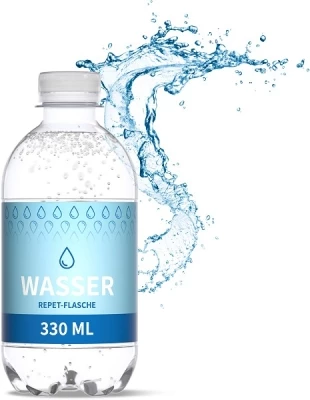 Recycled 33 cl water bottle Europe