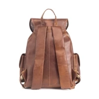 Leather backpack