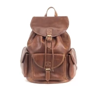 Leather backpack