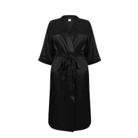 Women satin bathrobe