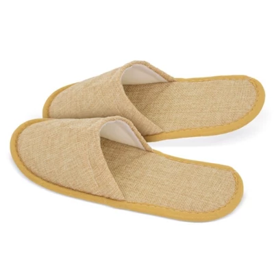 Faux hemp slippers