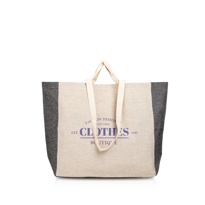 Recycled cotton totebag 40x 40 x16 cm