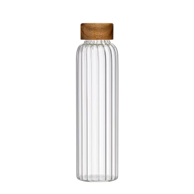 Bouteille borosilicate & acacia 500 ml