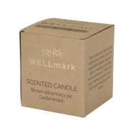 Glass candle 650g