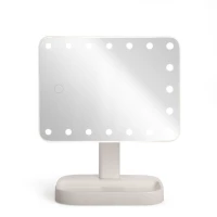 Miroir maquillage lumineux rotatif