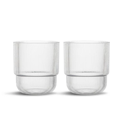 Set verres à eau recyclés 400ml