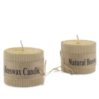 Natural beeswax candle set