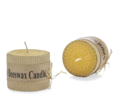 Natural beeswax candle set