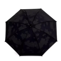 Double 2-tone canvas umbrella Ø104,5 cm