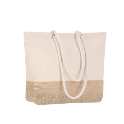 Jute & coton bag  48 x 35 x 15 cm