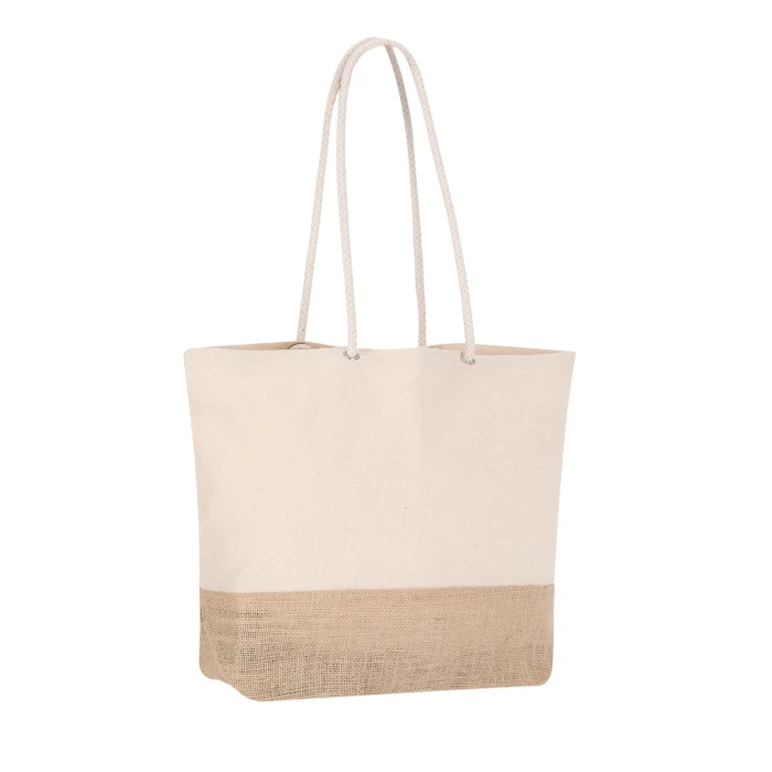 Jute & coton bag  48 x 35 x 15 cm