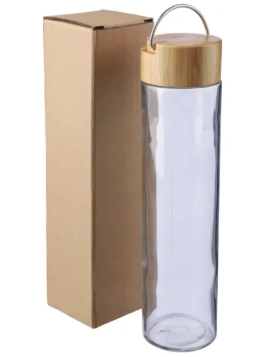 Glass & bamboo bottle 500ml