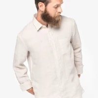 Linen men shirt Native Spirit