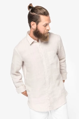 Linen men shirt Native Spirit