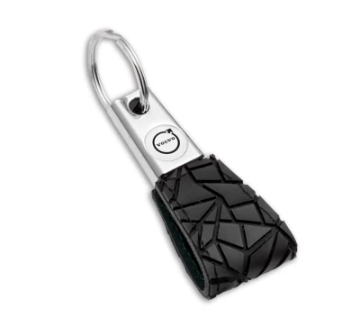 Black crush key ring