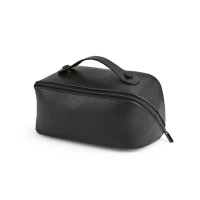 Recycled leather toiletry bag 23,5 x 12 x 12 cm