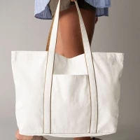 Recycled cotton & polyester bag 41 x 34 x 15 cm 